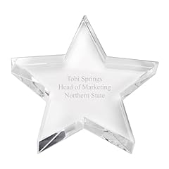 Engraved crystal star for sale  Delivered anywhere in USA 