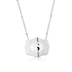 Rhodium plated initial for sale  Delivered anywhere in USA 