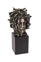 Cast Bronze Resin Medusa Head Figure on Plinth Bust for sale  Delivered anywhere in Canada