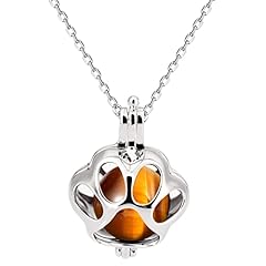 Jewever 925 Sterling Silver with Tiger Eye Stone Cute for sale  Delivered anywhere in USA 