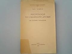 Phonologie allemand ancien gebraucht kaufen  Wird an jeden Ort in Deutschland