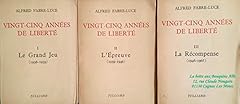 Années liberté tomes d'occasion  Livré partout en France