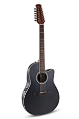 Applause E Akustikgitarre traditional AB2412-5S black, used for sale  Delivered anywhere in UK