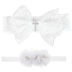Pack christening headband for sale  Delivered anywhere in Ireland