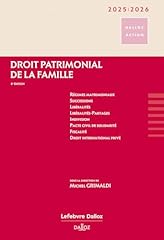 Droit patrimonial famille d'occasion  Livré partout en France