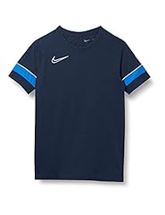 Nike Academy 21 Training Top, T-Shirt Unisex-Bambini e Ragazzi, Obsidian/White/Royal Blue/White, S usato  Spedito ovunque in Italia 