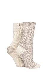 Jeep Ladies Wool Rope Knit Boot Socks Pack of 2 Tan for sale  Delivered anywhere in UK
