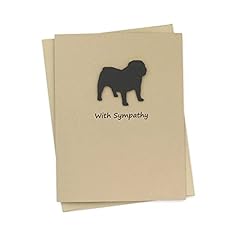 Bulldog sympathy card for sale  Delivered anywhere in USA 