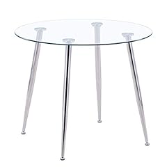 Glass round dining for sale  Delivered anywhere in USA 