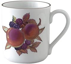 Royal Worcester Evesham Gold Mugs Peach & Blackberry for sale  Delivered anywhere in UK
