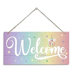 Unicorn welcome decor for sale  Delivered anywhere in USA 