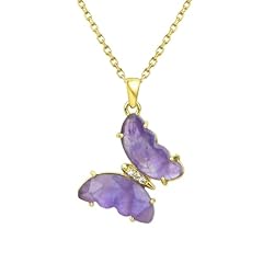 Amethyst butterfly pendant for sale  Delivered anywhere in USA 