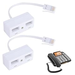 2pcs telephone splitter for sale  Delivered anywhere in Ireland