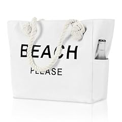 White beach tote for sale  Delivered anywhere in USA 