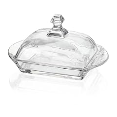 Clear glass butter for sale  Delivered anywhere in USA 