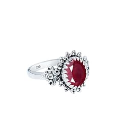 Ruby gemstone ring for sale  Delivered anywhere in UK