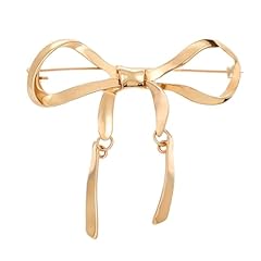 Bow gold brooch for sale  Delivered anywhere in UK