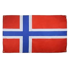 Flag bandiera norvegia usato  Spedito ovunque in Italia 