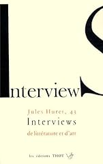 Interview interviews littérat d'occasion  Livré partout en France