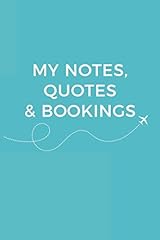 Notes quotes bookings for sale  Delivered anywhere in UK