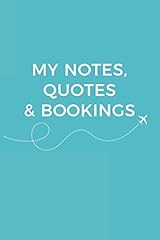 Notes quotes bookings for sale  Delivered anywhere in UK