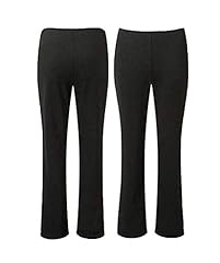 Ideal Online 2 Pack Womens Bootleg Trousers Ladies for sale  Delivered anywhere in UK