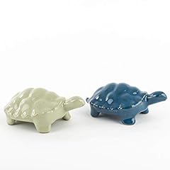 Coppia tartarughe ceramica usato  Spedito ovunque in Italia 