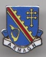 Used, 1000 Flags Armagh City Northern Ireland Crest Pin Badge for sale  Delivered anywhere in UK