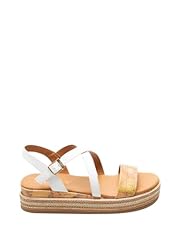 Sandalo donna beige usato  Spedito ovunque in Italia 