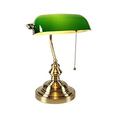 Newrays Lampe de bureau de banquier en verre vert avec, occasion d'occasion  Livré partout en Belgiqu