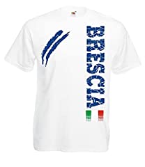 Vestipassioni T-Shirt Brescia Tifosi Città Italiane Sport Anche per Bambini (Bianco XL) usato  Spedito ovunque in Italia 