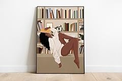 Book girl art for sale  Delivered anywhere in USA 