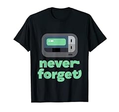 Never Forget retro tech cercapersone beeper comunicazione camicia Maglietta usato  Spedito ovunque in Italia 