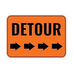 1pc detour sign for sale  Delivered anywhere in USA 