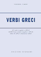 Verbi greci. per usato  Spedito ovunque in Italia 