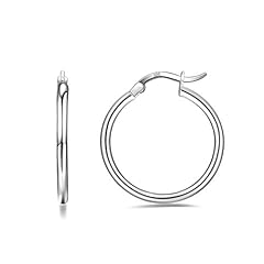 Sterling silver hoop for sale  Delivered anywhere in USA 