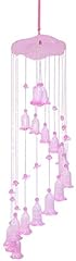 Pink glass bell for sale  Delivered anywhere in USA 