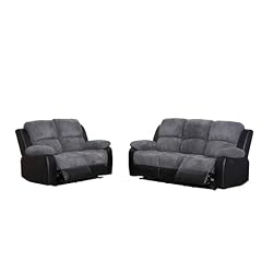 Recliner black grey for sale  Delivered anywhere in UK