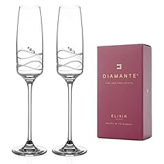 Diamante champagne flute for sale  Delivered anywhere in UK