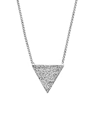 Silver druzy triangle for sale  Delivered anywhere in USA 