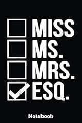 Miss mrs esq for sale  Delivered anywhere in USA 