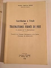 Contribution étude traumatism d'occasion  Livré partout en France