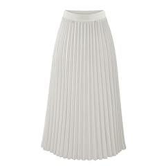 White pleated skirts for sale  Delivered anywhere in UK