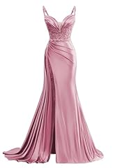 Neck satin prom for sale  Delivered anywhere in USA 