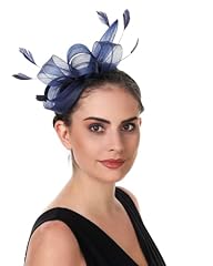 Sinamay flower feather for sale  Delivered anywhere in UK