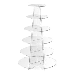 Used, Round Acrylic Cupcake Stand 6 Layer for sale  Delivered anywhere in UK
