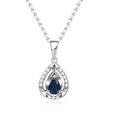 Blue sapphire necklace for sale  Delivered anywhere in UK