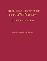 Index journal paleontology for sale  Delivered anywhere in USA 
