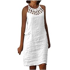 Cotton linen dresses for sale  Delivered anywhere in UK