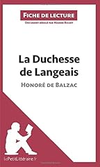 Duchesse langeais honoré d'occasion  Livré partout en France